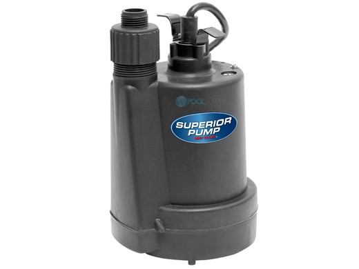 Superior Pump Thermoplastic Submersible 1/5 HP Utility Pump