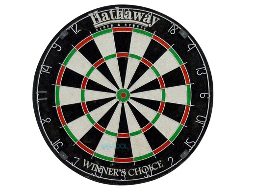Hathaway Winners Choice 18-Inch Sisal Fiber Bristle Dartboard