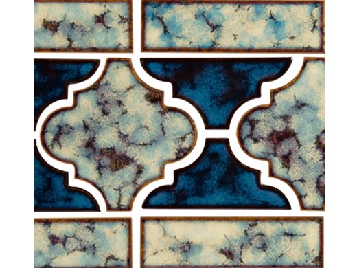 National Pool Tile Lantern Border Series | Ocean Blue | LAN-OCEAN