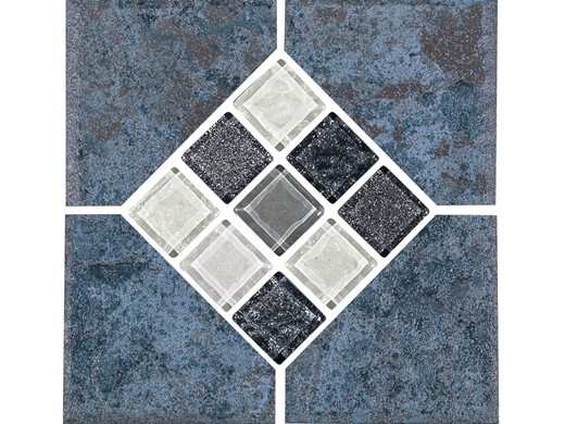 National Pool Tile Verona 6x6 Series | Tondela Blue Deco | VR681