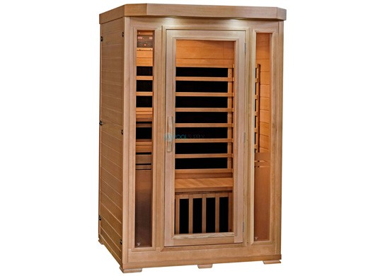 HeatWave Sonoma 2-Person Hemlock Infrared Sauna with 6 Carbon