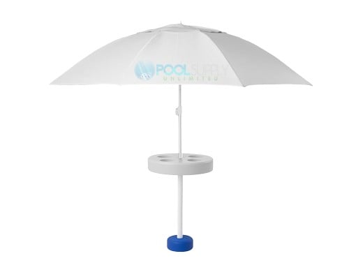 Pool Buoy Floating Pool Umbrella | Tide White | PB-16011-TW | Pool