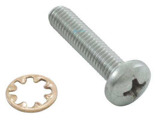 Zodiac Pan Head Screw with Star Washer | 10-32 x 7/8