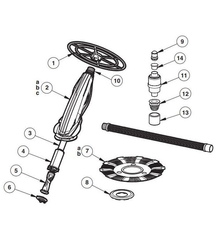 Hayward DV5000 Diaphragm Disc Suction Pool Cleaner | W3DV5000 Parts Schematic