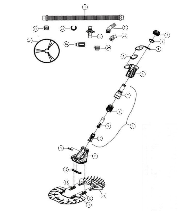 Zodiac Baracuda T5 Duo Inground Suction Side Pool Cleaner | Complete with Hose | T5 Parts Schematic
