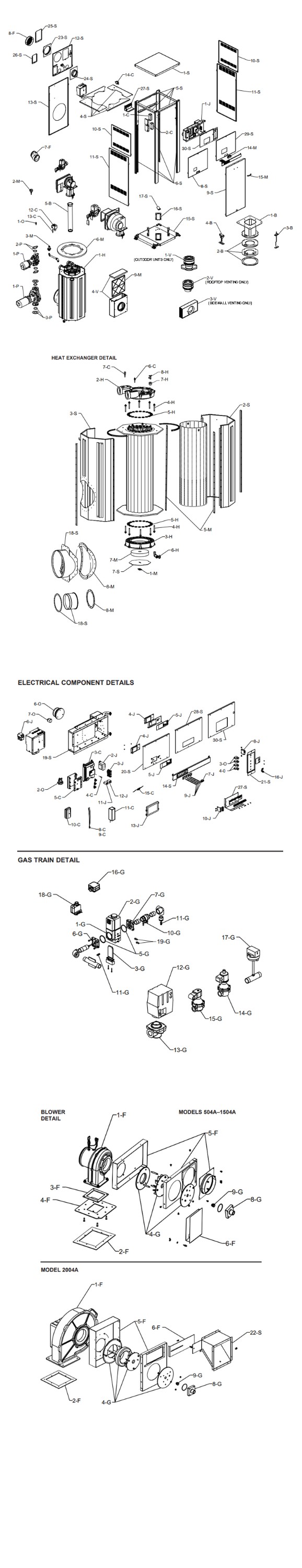 Raypak MVB P-1504A Cold Run Commercial Vertical Swimming Pool Heater with Versa Control and Cold Run | Natural Gas 1,500,000 BTUH | Cupro Nickel Heat Exchanger | 014384 Parts Schematic