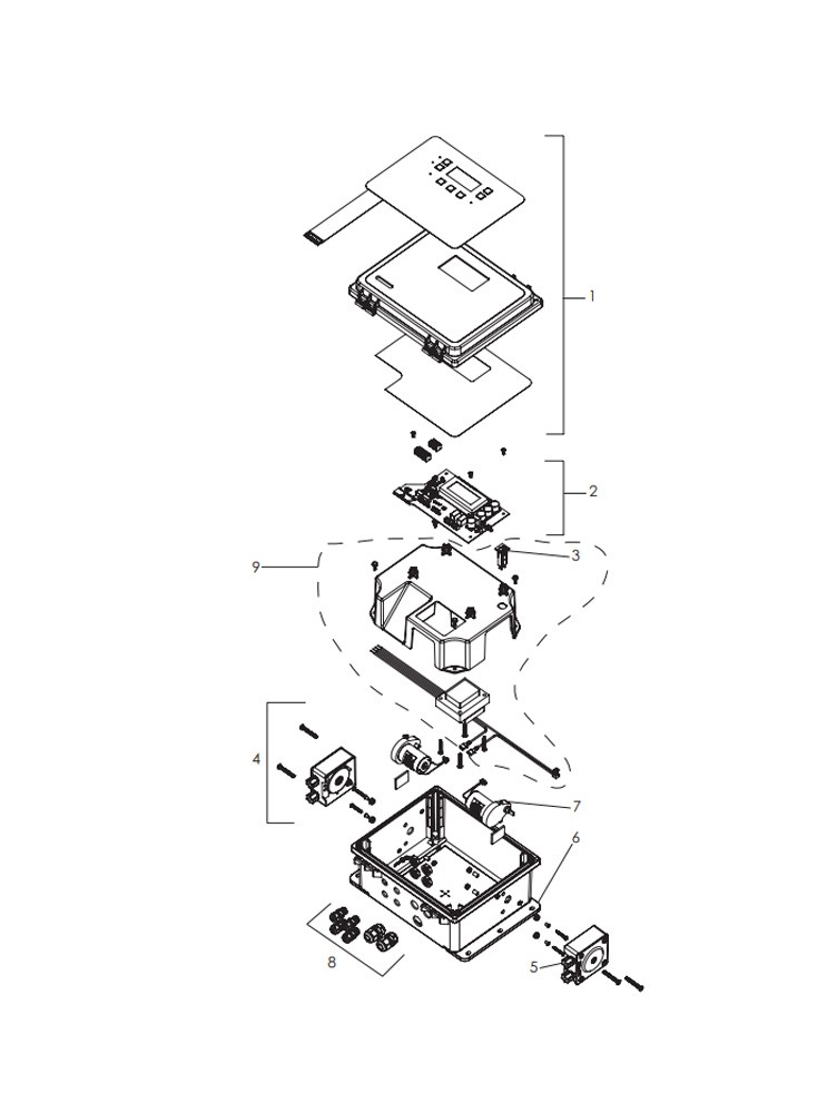 Pentair IntelliChem 1 Pump Commercial Chemical Controller | 522577 Parts Schematic