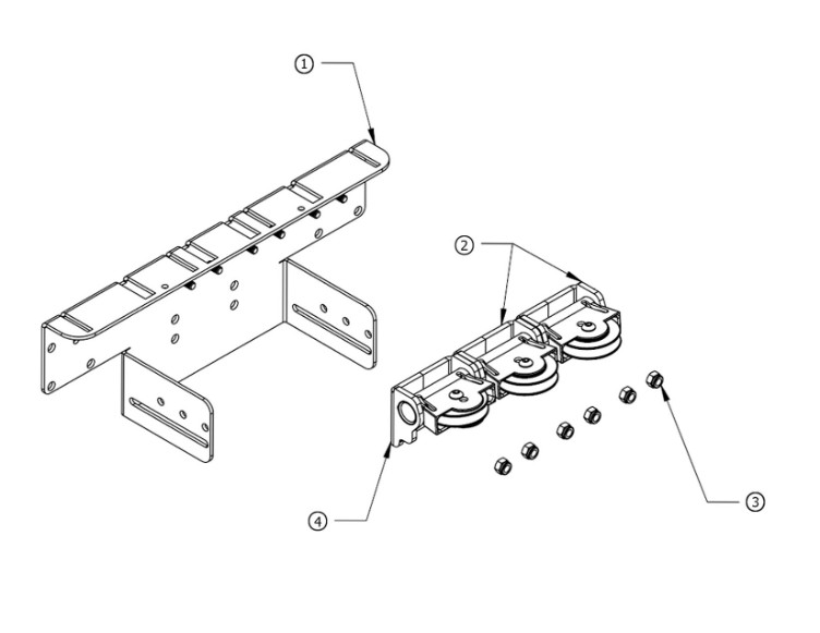Coverstar Bracket 3 Pulley Assembly UG/RT Right - Eclipse | A1583 Parts Schematic