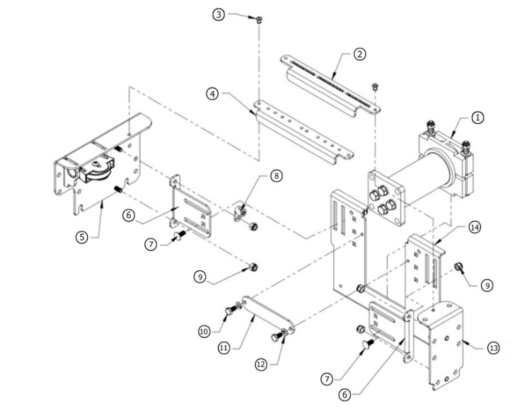 Coverstar NME Assembly Eclipse Recessed Left | A3604 Parts Schematic