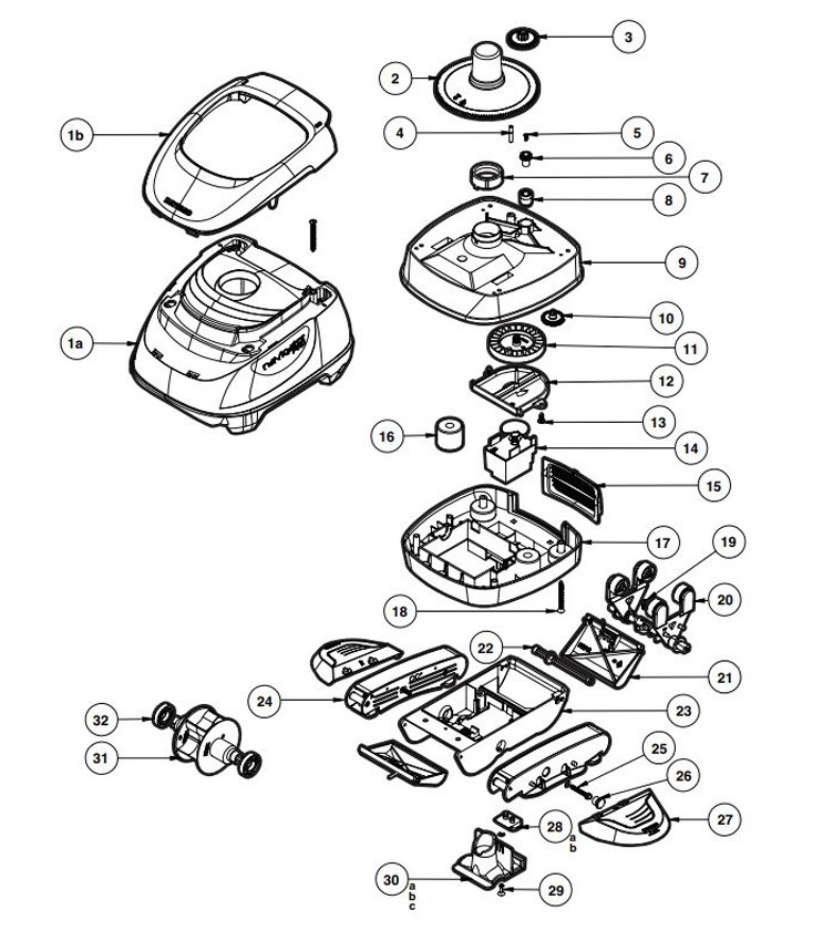 Hayward Navigator Inground Pool Cleaner for Vinyl Pools | W3925ADV Parts Schematic