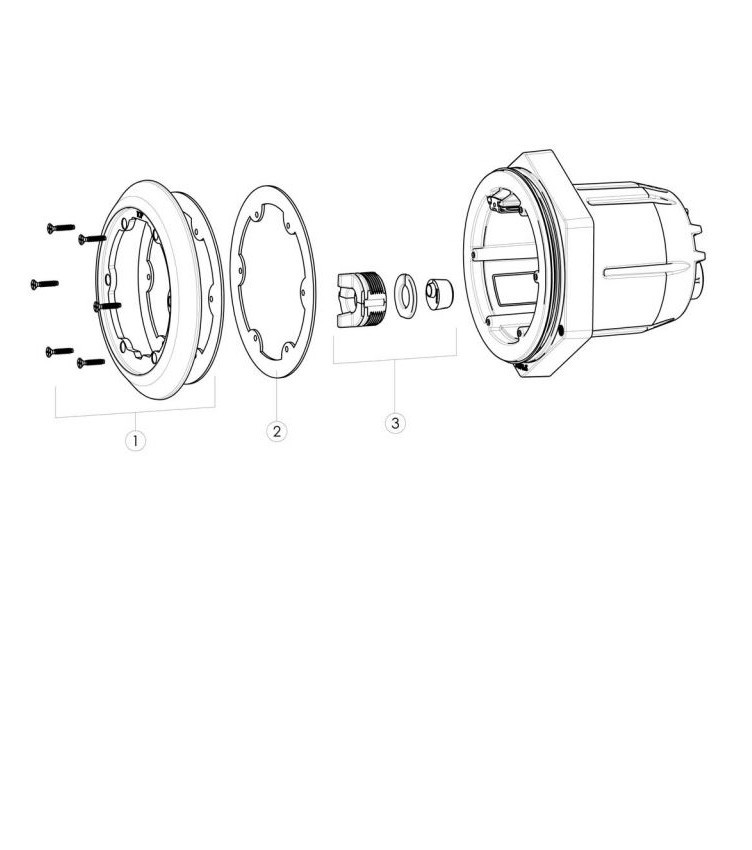 Hayward Jiffy Niche Vinyl/Fiberglass Small Plastic | SP0608U Parts Schematic