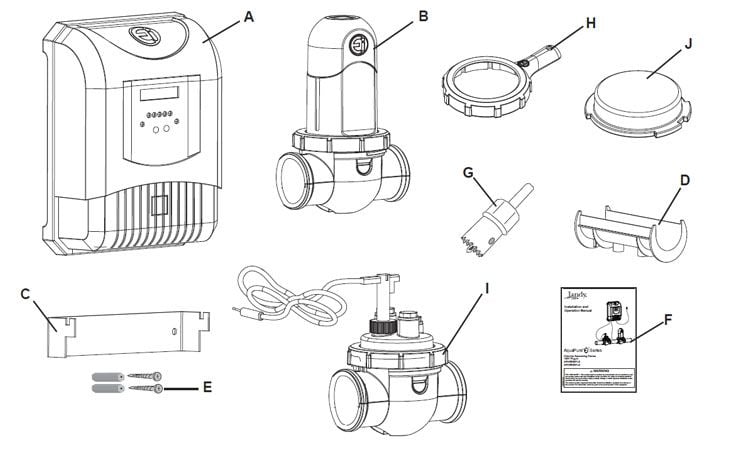 Jandy AquaPure Ei Series Salt Generator | 35,000 Gallons | Hard Wired 120V/240V | APURE35 Parts Schematic