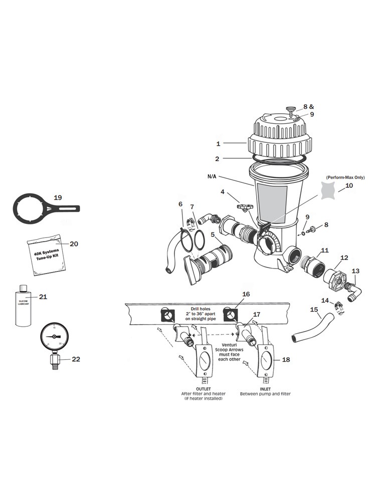 King Technology Pool FROG 5400 Series Sanitizing System for In-Ground Pools | 5480 Model In-Line Cycler | Up to 40,000 Gallons | 01-01-5480 Parts Schematic