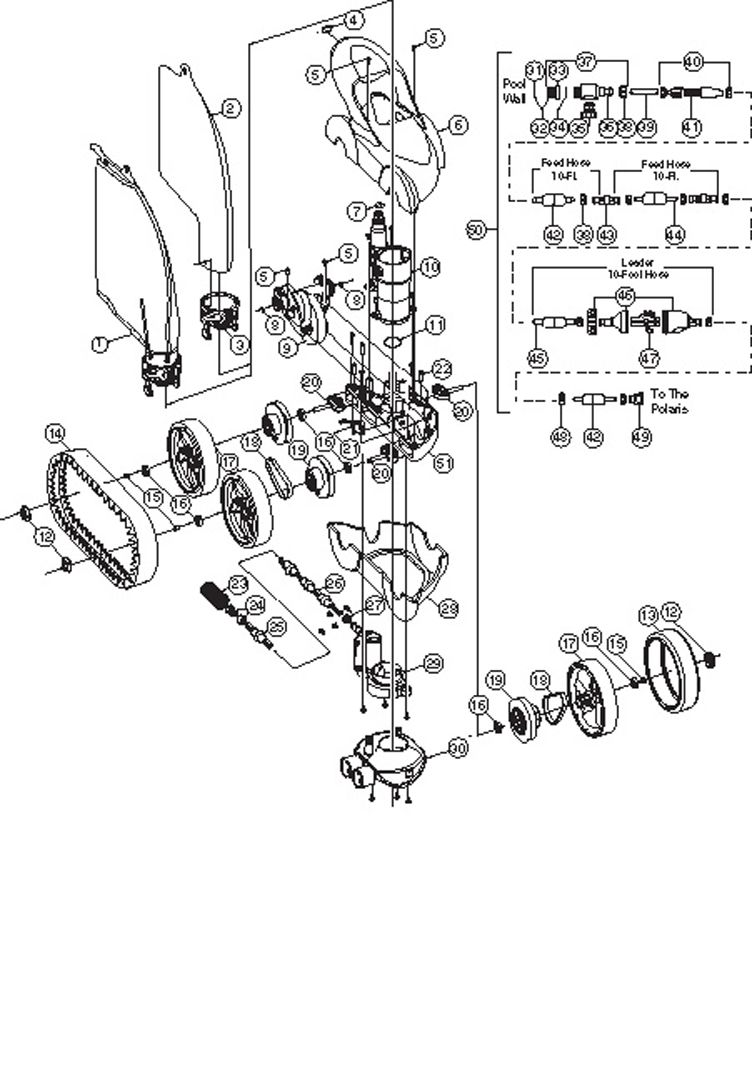 Polaris 480 All Purpose Superbag | White | 48-057 Parts Schematic
