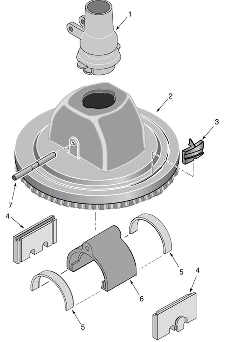 Pentair Kreepy Krauly 'Lil Shark Above Ground Suction Pool Cleaner GW8000 | 360100 Parts Schematic