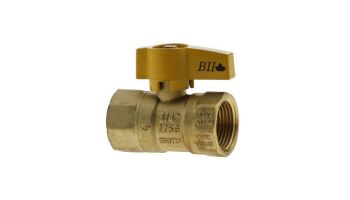 Boshart Forged Gas Ball Valve | 3/4" FPT Tee | Brass | Yellow Handle | 0832-07