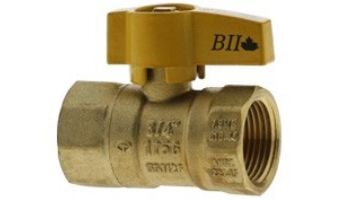 Boshart Forged Gas Ball Valve | 3/4" FPT Tee | Brass | Yellow Handle | 0832-07