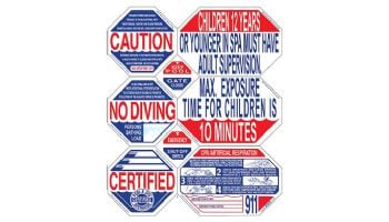 Traffic Graphix 40" x 48" 8-in-1 Nevada Spa Safety Sign | TGPS1003