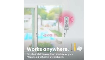 Techko Safe Pool Alarm with Magnetic Sensor and Bypass | S187D