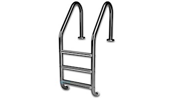 InterFab 3-Step Economy Lader With High Impact Plastic Treads | 1.90" x 0.49" Thickness 304 Stainless Steel | L3E049P-W