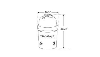Waterway ClearWater II Cartridge Filter | 100 Sq. Ft. 100 GPM | FC1007