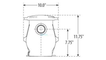 Waterway Champion 56 Frame 2.5HP Standard Efficiency Maximum Rated 2-Speed Pool Pump 115/230V | CHAMPS-225