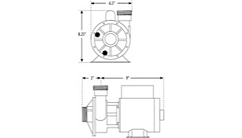 Waterway Iron Might Circulation Pump | 0.125HP 115V 60HZ 48-Frame Motor | 3410030-1E