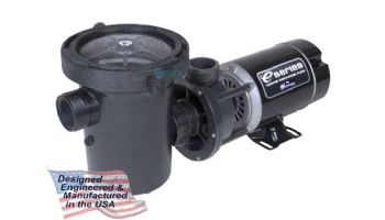 Waterway Center Discharge 48-Frame 1HP Above Ground 2-Speed Pool Pump 115V | Jacuzzi Style Threads | 3' Twist Lock Cord | 3420411-1524