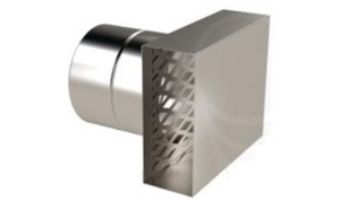 Z-FLEX Z-Vent Single Wall Horizontal Termination Box | 4" Stainless Steel | 2SVSTB04