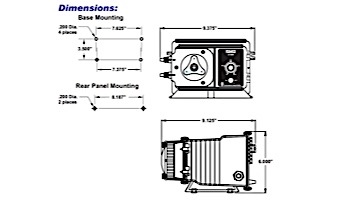 Blue-White FlexFlo A-100N HI-Pressure Fixed Speed Peristaltic Metering Pump | 24 GPD | 115V Nema Cord | A1N20A-6T