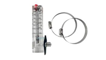 Blue White U-300 Series 2" PVC Flowmeter | Vertical Up Flow | 40-150 GPM | U-30200P