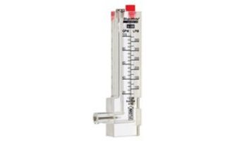 Blue White Vertical Downflow Flow Meter | 1.5" IPS | D-30150P