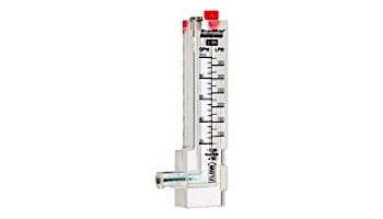 Blue White  PVC Flowmeter Vertical Up Flow