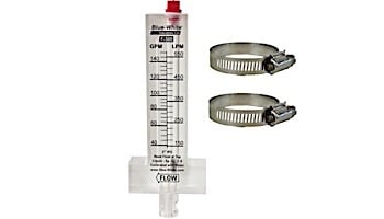 Blue White 3 inch Low Flow PVC Flow Meter 40-140 GPM | F-30300PR