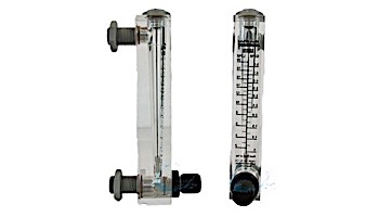 Blue White Variable Area Flow Meter | .5 - 5 GPM with .5" MP | F-55500LA