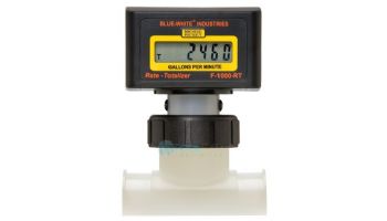 Blue White 40 Digital Paddlewheel Flow Meter Totalizer Saddle Mount Fittings | RB-400S4-GPM1