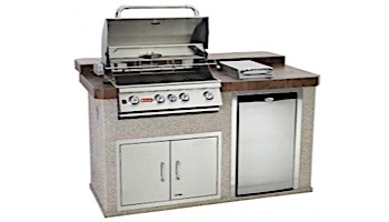 Bull Product Power Q BBQ Island | Raised Back Bar | 31012