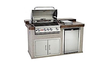 Bull Product Power Q BBQ Island | Raised Back Bar | 31012
