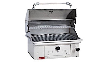 Bull Barbecue Bison 30" Charcoal Stainless Steel Built-In Barbeque Grill Head | 67529