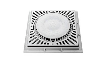 AquaStar 9 inch Square SUN Suction Outlet Covers and Mud Frame | SUN9101