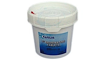 Nava Label 1 inch Brominating Tablets | 25lb Plastic Pail | 652034353