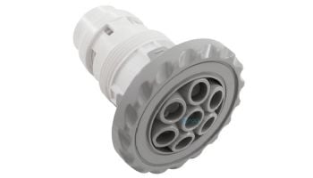 Custom Molded Products Spa Jet 2.5" Gunite Scalloped Internal Jet with 3.5" Massage Flange | Gray | 25591-241-000