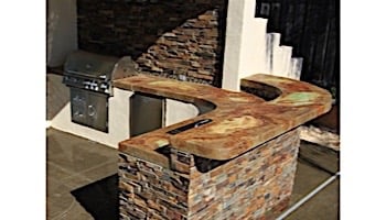 National Pool Tile Natural Ledgerstone 6x24 | Bark | LDGR-BARK