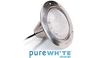 J&J Electronics Pool Light Fixture LED Pure White 120V 30' Cord | LPL-H30-P1-WHT-120