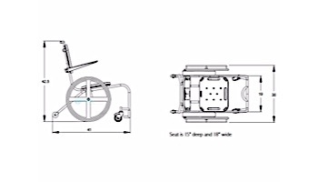 SR Smith Mobile Aquatic Chair | AC0000