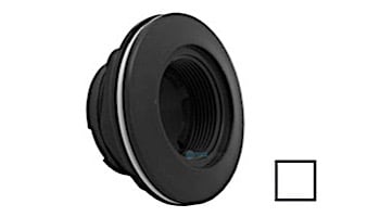 AquaStar Large Wall Fitting with 1 1/2" FPT with Vinyl Gasket and Lock Nut | White | ES1022V01
