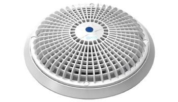 AquaStar 10" Star Anti-Entrapment Suction Outlet Cover with Universal Retrofit Adapter and Mud Frame (VGB Series) | White | A10RCFR101