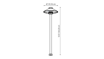 FX Luminaire PiattinoVestito® 10 Watt Pathlight | Bronze | PV-10-12R-BZ