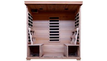 HeatWave Monticello 4-Person Hemlock Infrared Sauna with 9 Carbon Heaters | SA2418