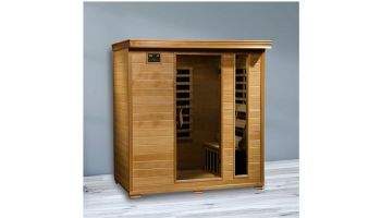 HeatWave Monticello 4-Person Hemlock Infrared Sauna with 9 Carbon Heaters | SA2418